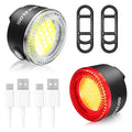 Rechargeable Bike Light Set COB LED Front and Rear Bicycle Lights for Mountain and Road Cycling