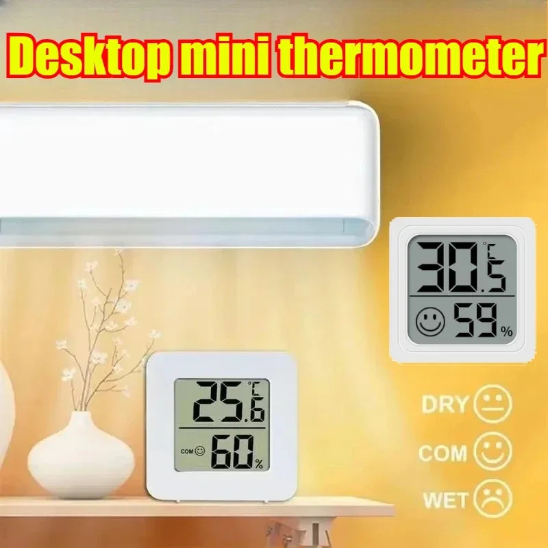 Digital Thermometer Hygrometer Indoor Temperature and Humidity Monitor with LCD Display for Home