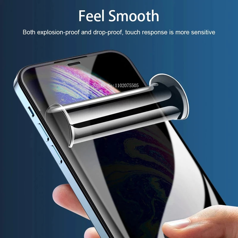 3 Pack Privacy Screen Protector for iPhone 15 14 13 12 11 Pro Max Anti Spy Hydrogel Film