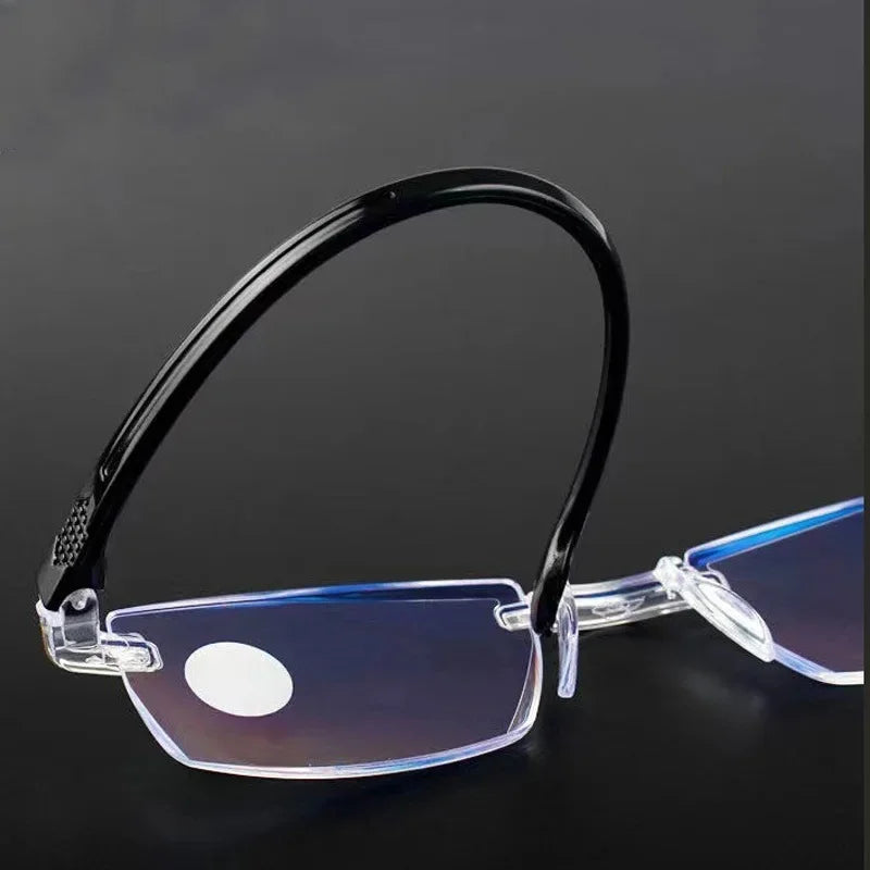 Blue Light Blocking Reading Glasses for Men and Women Retro Square Frame HD Lens Ultralight