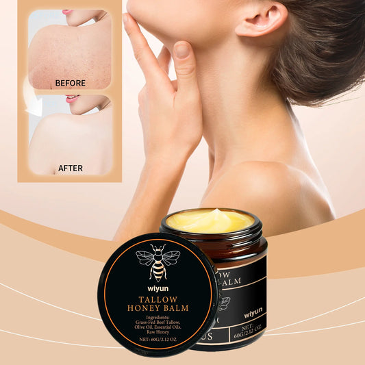 Tallow and Honey Glow Cream for Face and Body Brightening Firming and Deep Hydration