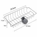 Kitchen Sink Drain Rack Sponge Holder and Soap Drainer Organizer for Faucet and Counter Storage