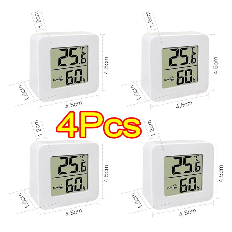 Digital Thermometer Hygrometer Indoor Temperature and Humidity Monitor with LCD Display for Home