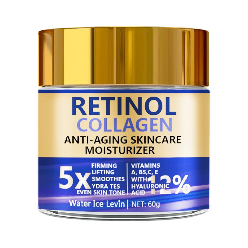Retinol and Collagen Anti Aging Face Cream with Hyaluronic Acid for Firming and Moisturizing