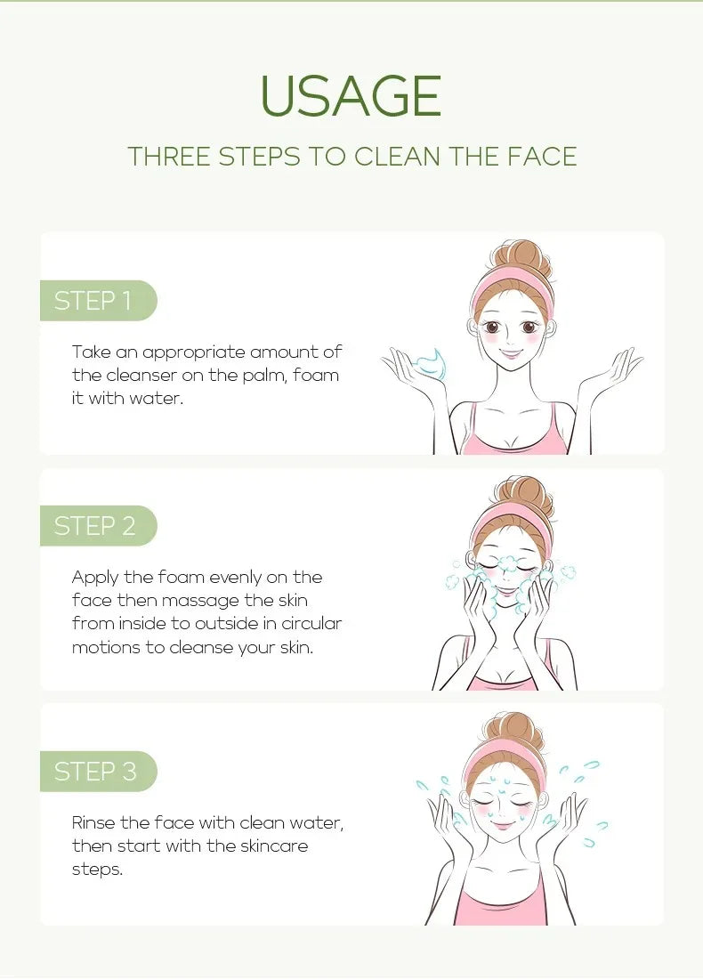 Vitamin C Facial Cleanser with Niacinamide for Deep Cleansing Brightening and Blackhead Removal