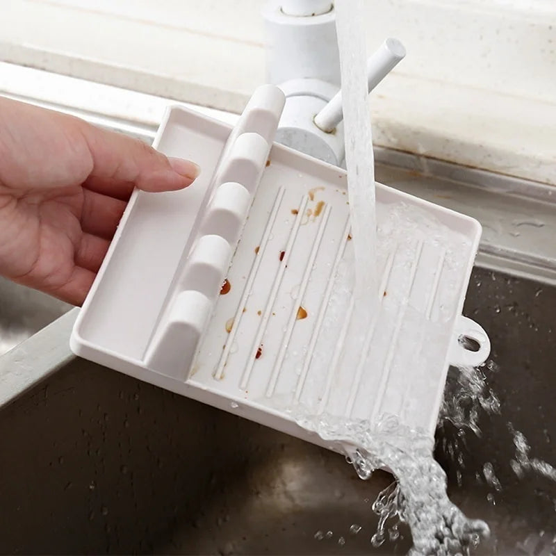 Kitchen Utensil Holder Spoon Rest and Spatula Rack Organizer Non Slip Food Grade Plastic