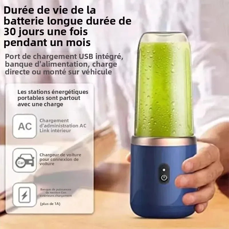 Portable USB Blender 400ml Electric Travel Juicer Cup for Smoothies Shakes and Fresh Juice