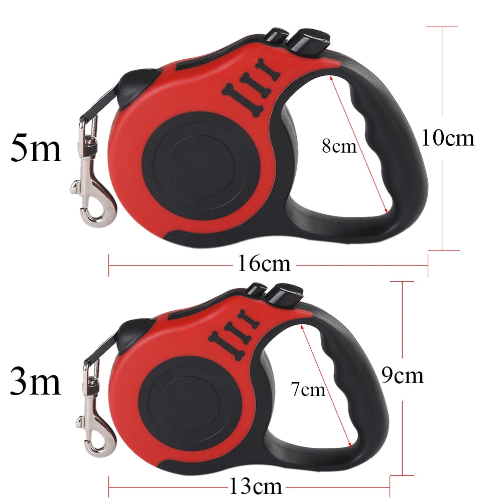 Retractable Dog Leash for Small Dogs and Cats Durable Nylon Lead for Walking Hiking and Travel