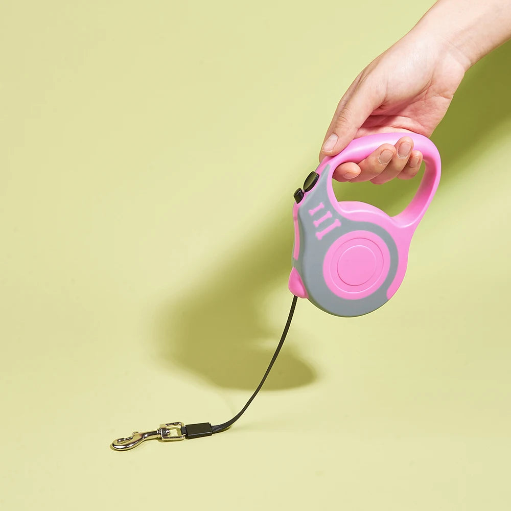 Retractable Dog Leash for Small Dogs and Cats Durable Nylon Lead for Walking Hiking and Travel
