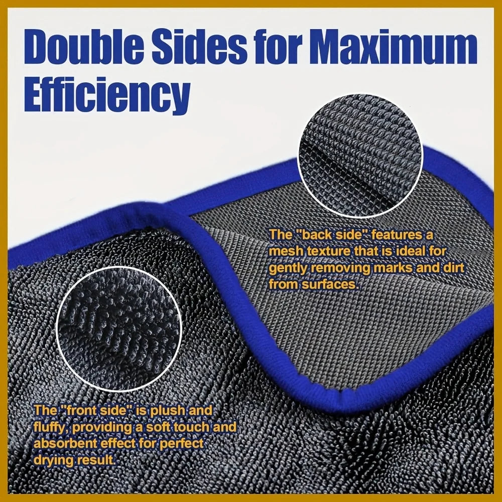 Extra Large Microfiber Car Drying Towel 24x35 Inch Ultra Absorbent Quick Dry Detailing Cloth