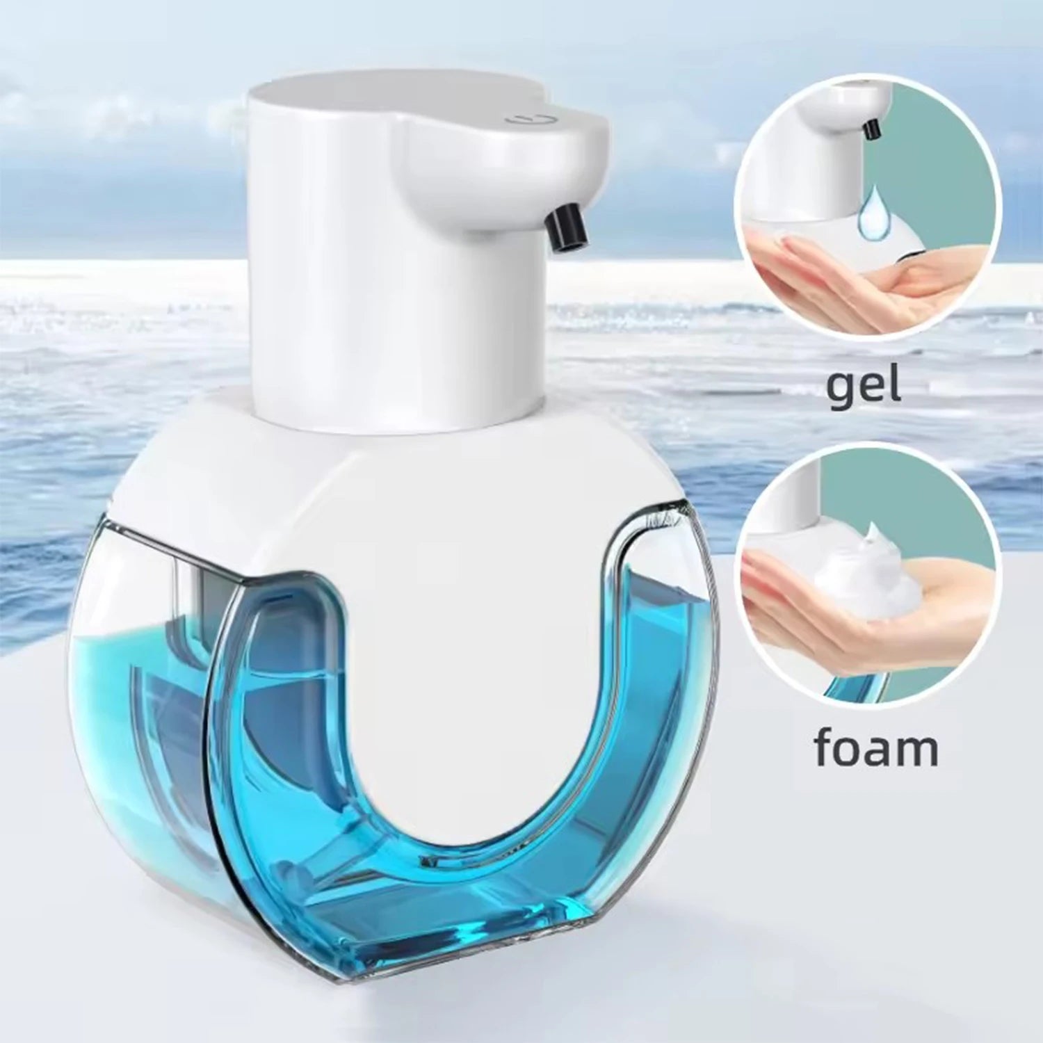 Automatic Soap Dispenser Wall Mounted 500ml Touchless Foam Dispenser with USB Charging for Bathroom