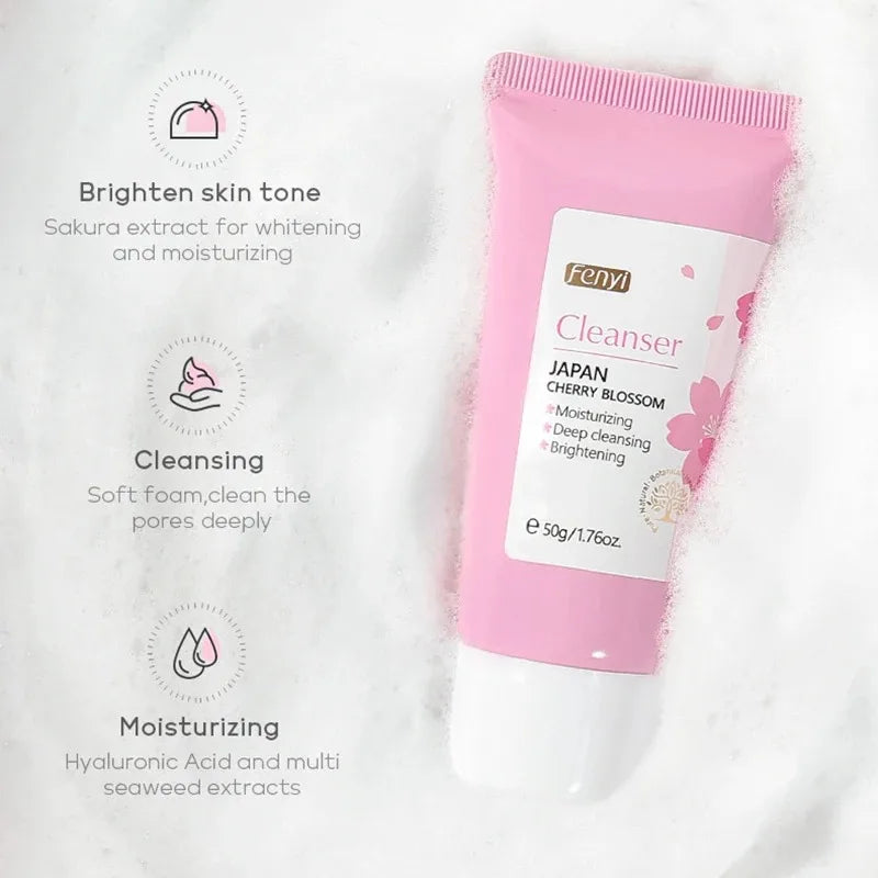 Vitamin C Facial Cleanser with Niacinamide for Deep Cleansing Brightening and Blackhead Removal