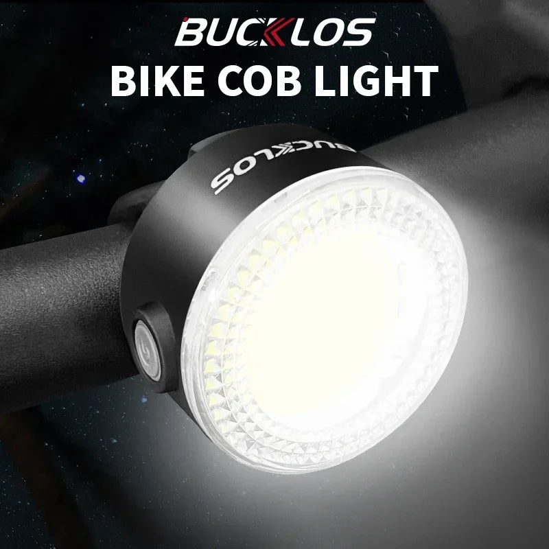 Rechargeable Bike Light Set COB LED Front and Rear Bicycle Lights for Mountain and Road Cycling
