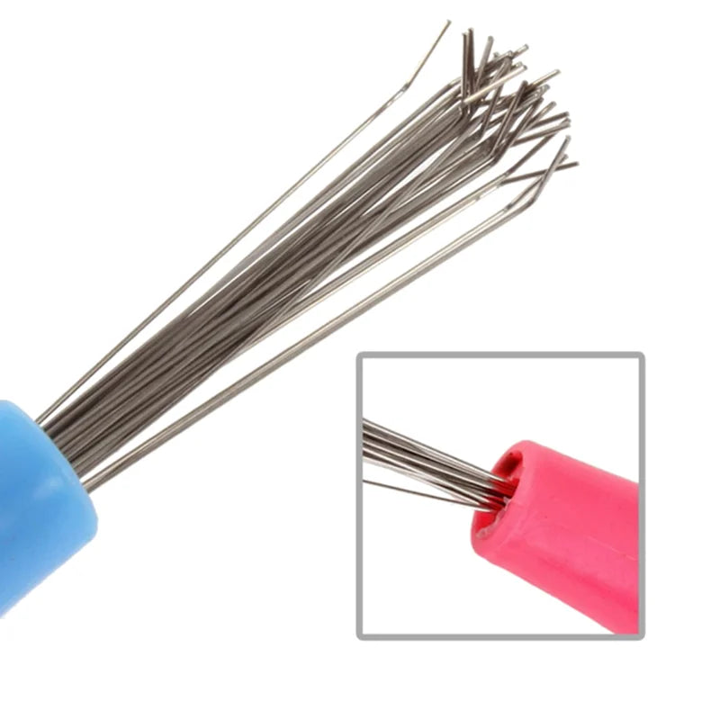 Hair Brush Cleaner Tool with Plastic Handle for Removing Embedded Hair and Lint from Combs