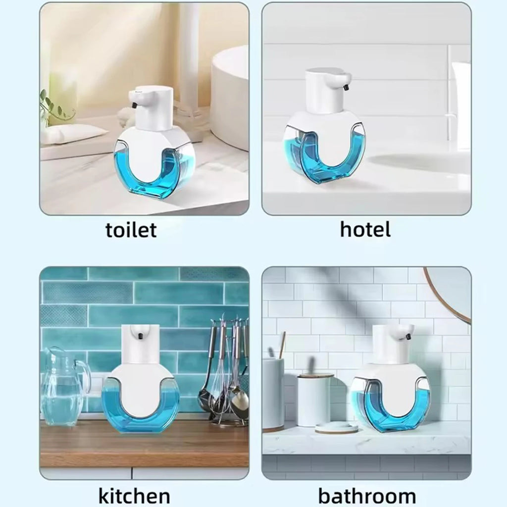 Automatic Soap Dispenser Wall Mounted 500ml Touchless Foam Dispenser with USB Charging for Bathroom