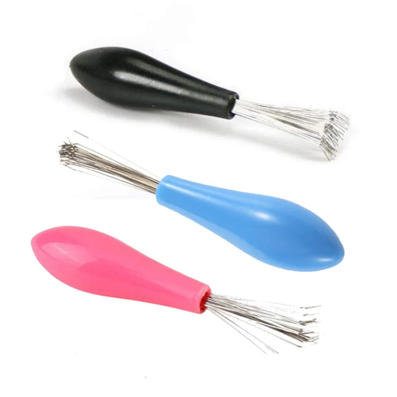 Hair Brush Cleaner Tool with Plastic Handle for Removing Embedded Hair and Lint from Combs