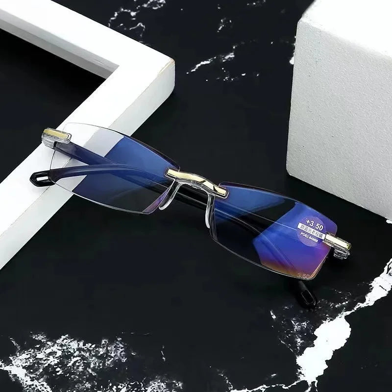 Blue Light Blocking Reading Glasses for Men and Women Retro Square Frame HD Lens Ultralight